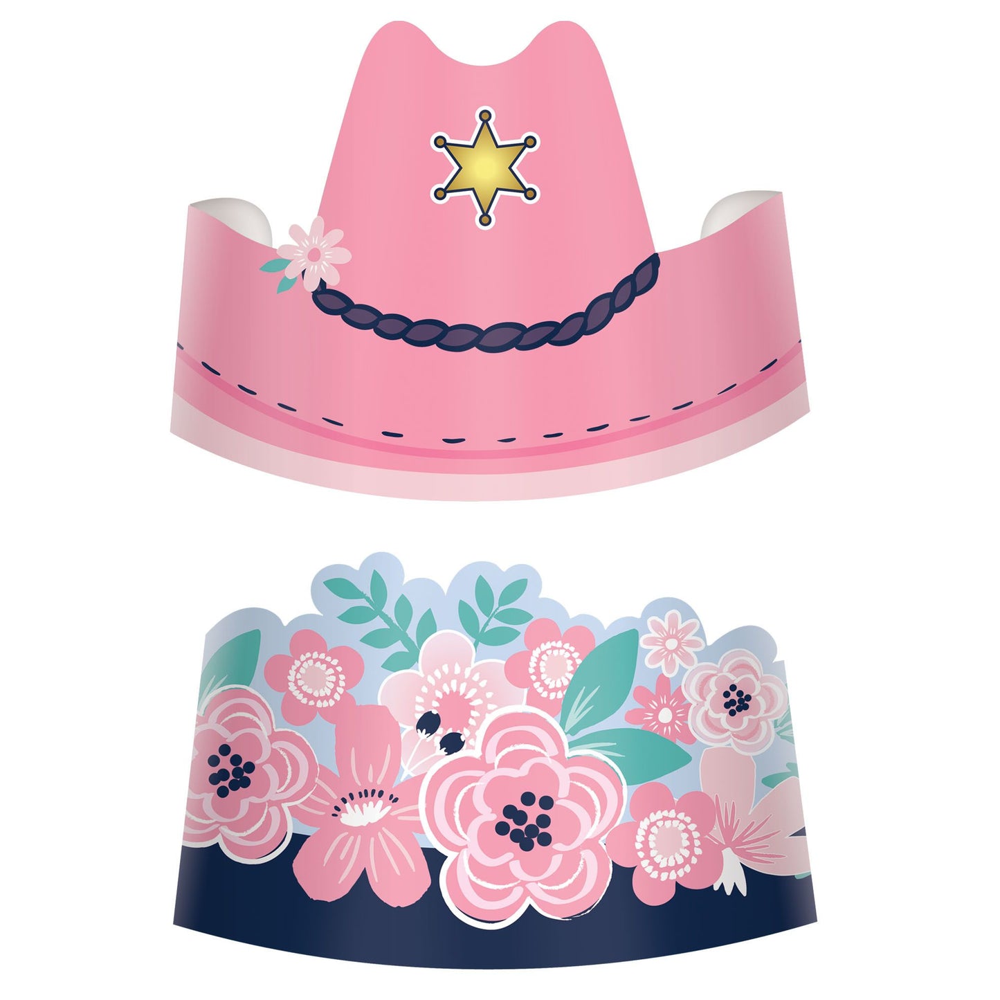 SADDLE UP PAPER CROWNS