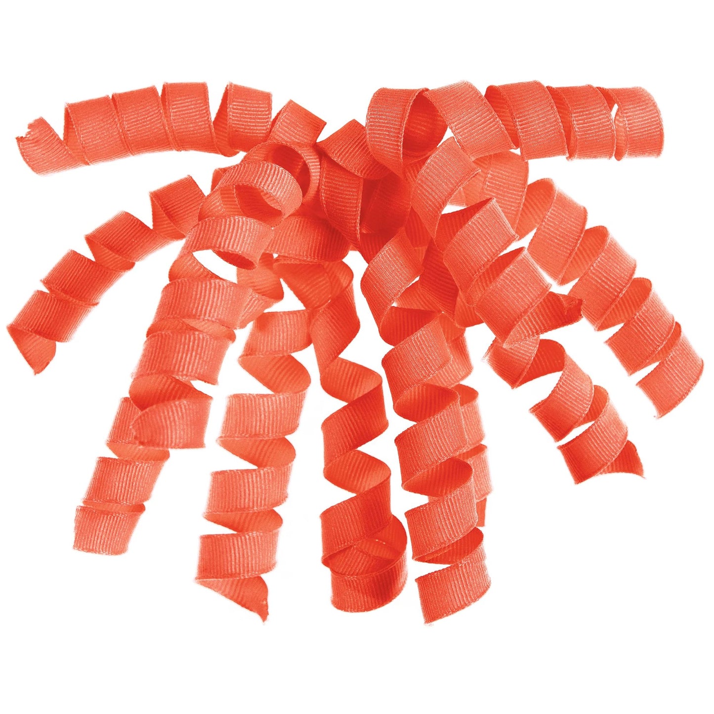 NEON ORANGE GROSSGRAIN BOW