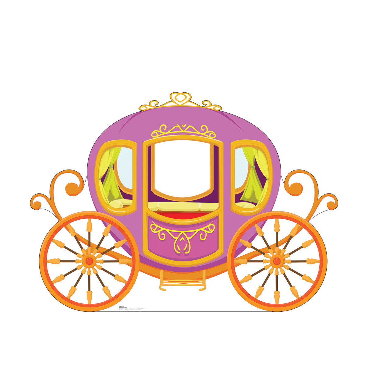 LIFESIZE PRINCESS CARRIAGE CB STANDUP