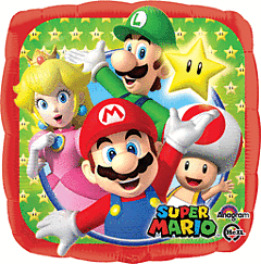 SUPER MARIO 18" MYLAR-PKG