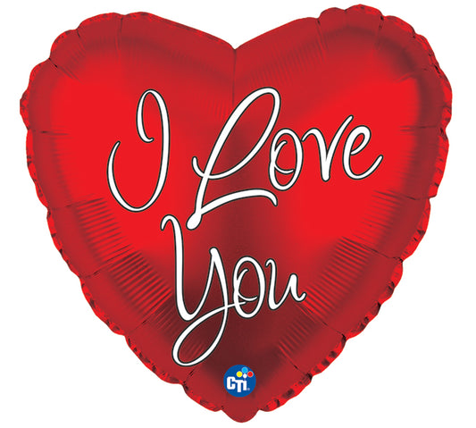 I LOVE YOU HEART SHP 18" MYLA