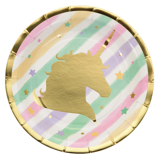 UNICORN 7" PPR PLATE 8CT