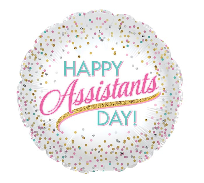 ASSISTANTS DAY CONFETTI 18" MYL