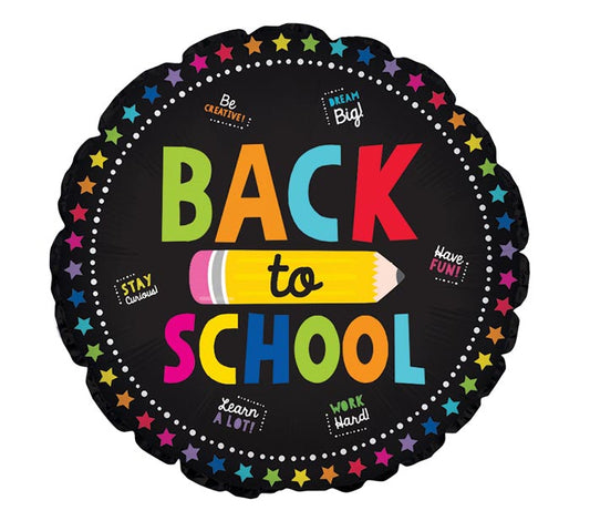 BACK TO SCHOOL PENCIL 18" MYLAR