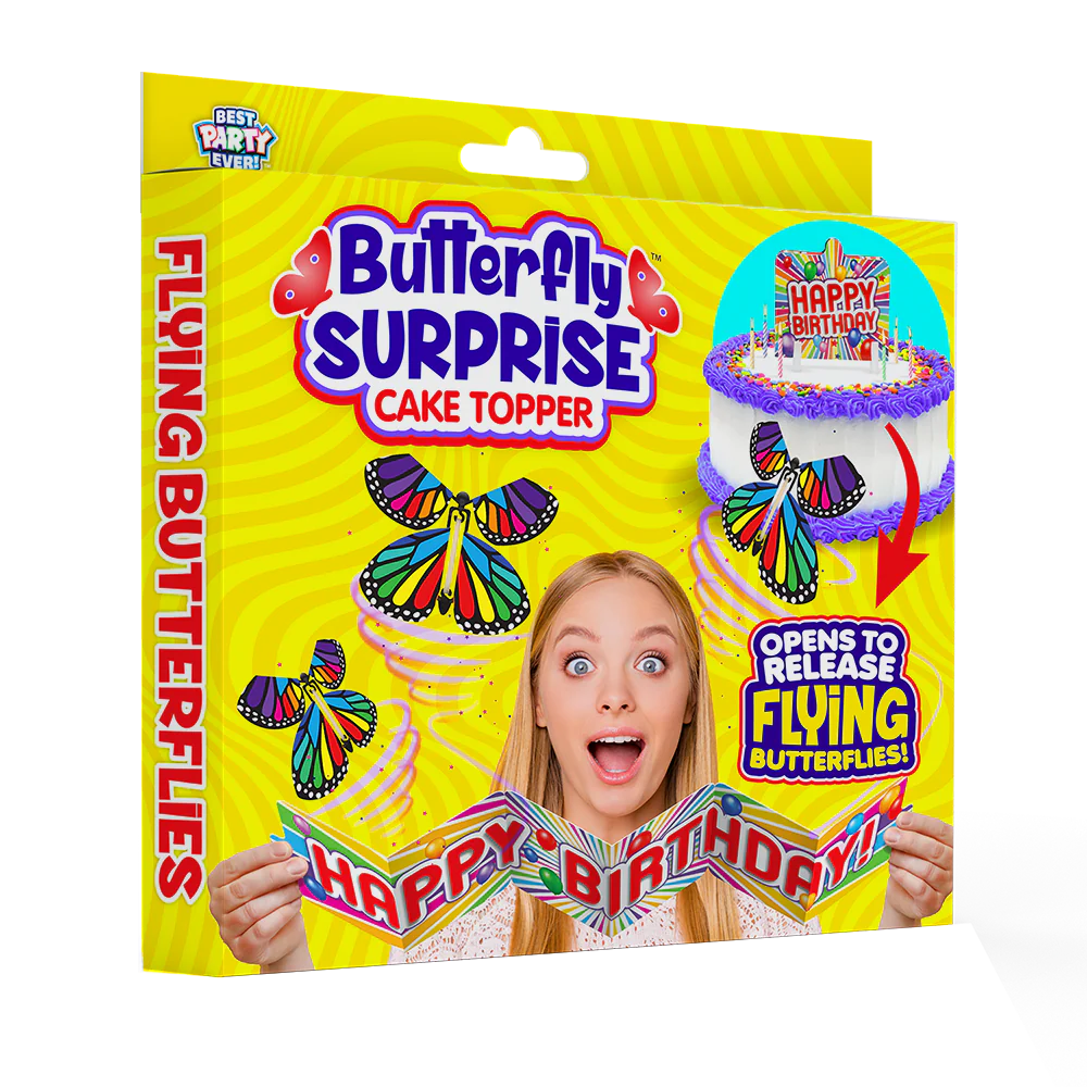 BUTTERFLY SURPRISE CAKE TOPPER