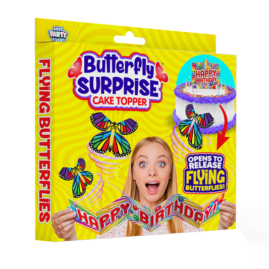 BUTTERFLY SURPRISE CAKE TOPPER