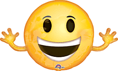 EMOTICON SHAPE 39" MYLAR - PKG
