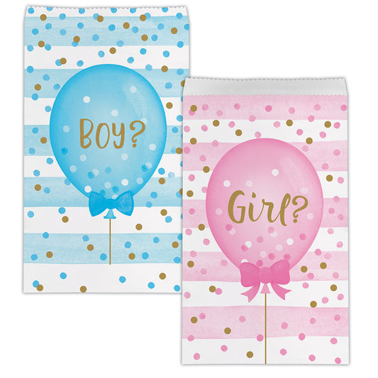 PAPER TREAT BAGS GENDER REVEAL
