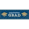 GLITTERING GRAD GIANT PARTY BANNER