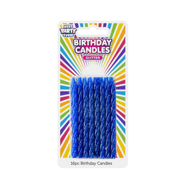 BDAY CANDLES - GLITTER BLUE