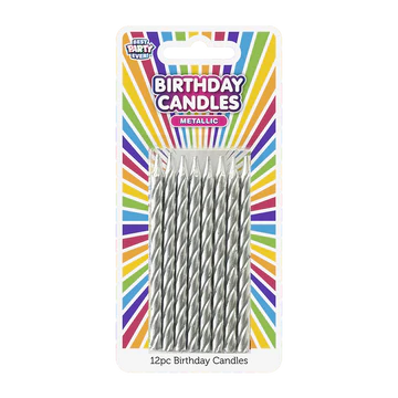 BDAY CANDLES - SILVER