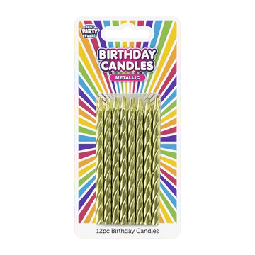 BDAY CANDLES - GOLD