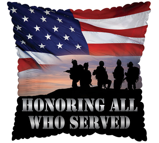 HONORING ALL WHO SERVED SHP 18" MYLAR