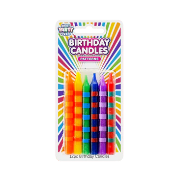 BDAY CANDLES - STRIPES