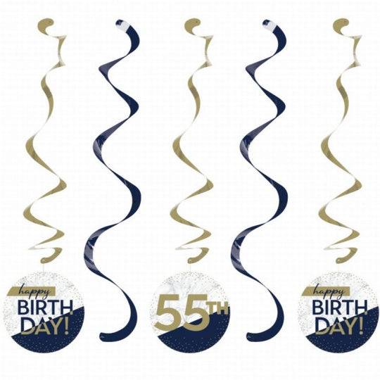 NAVY & GOLD AAA DIZZY DANGLERS