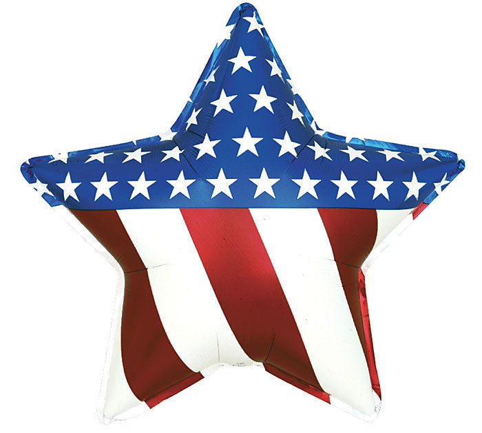 STARS & STRIPES 31" SHP MYLAR