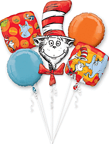 DR SEUSS MYLAR BOUQUET 5CT