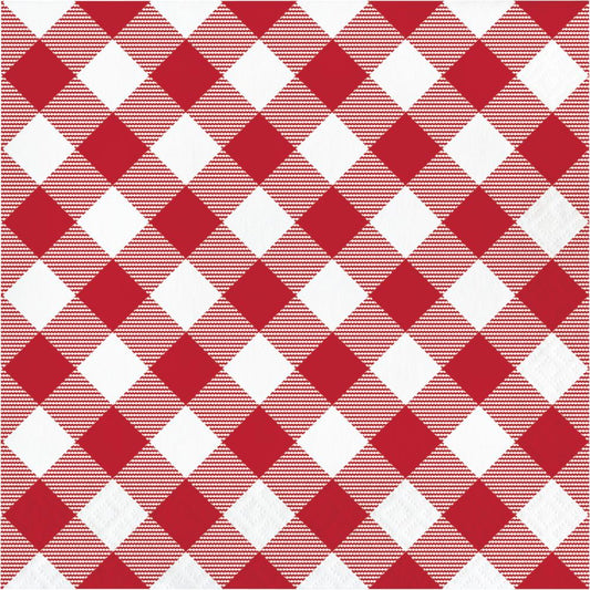 CLASSIC GINGHAM RED/WHT LN