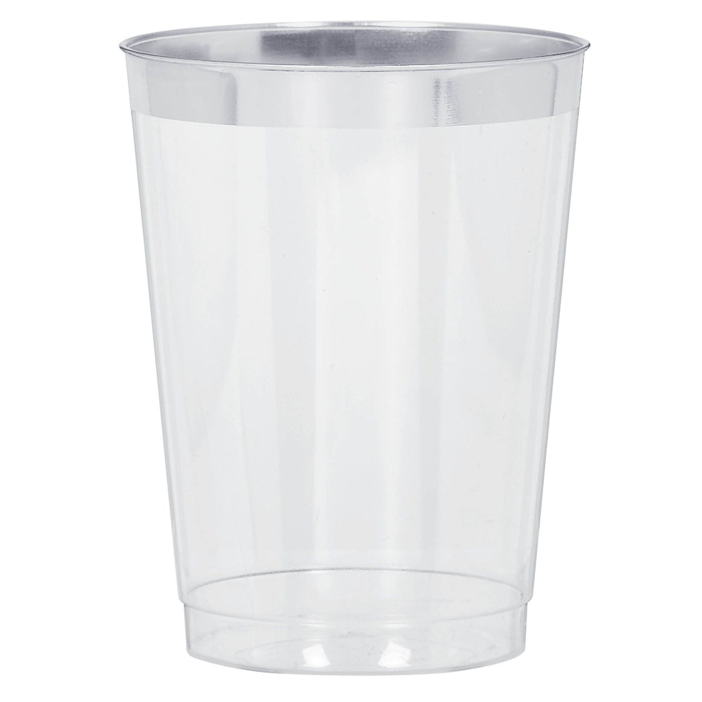 SILVER TRIM 10OZ TUMBLERS