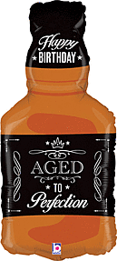 AGED TO PERFECTION WHISKEY 34" MYLAR
