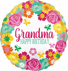 GRANDMA HBD 18" MYLAR