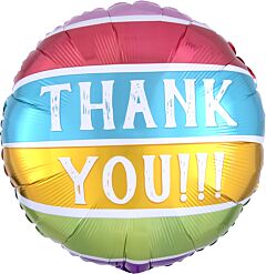 THANK YOU STRIPED COLORS 18" MY