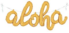 ALOHA SCRIPT 45" MYLAR - AF