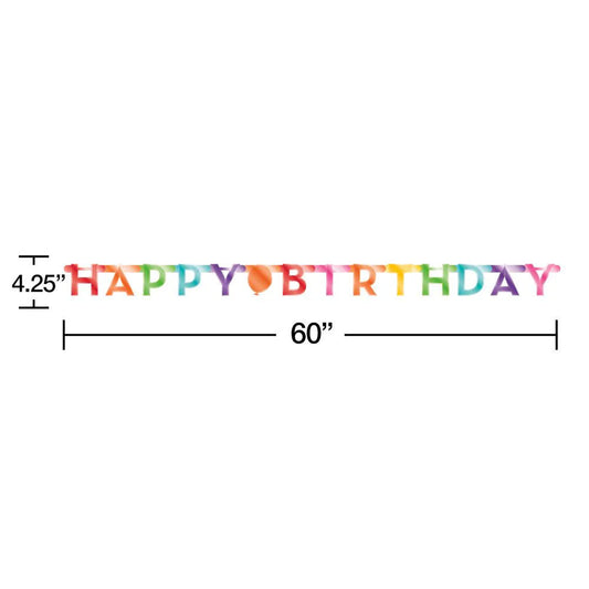 HBD FOIL JOINTED BANNER
