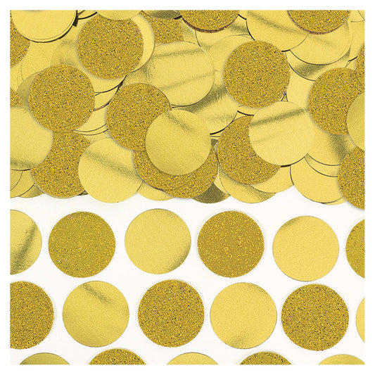 GOLD GLITTER CIRCLE CONFETTI