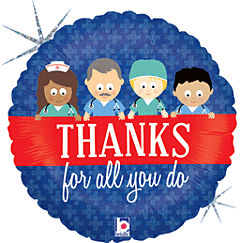 THANKS FOR ALL YOU DO 18" MYLAR