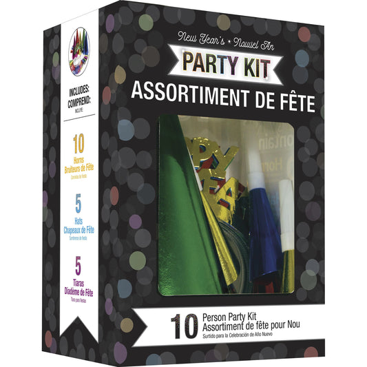 NY PARTY KIT FOR 10 MULTICOLOR