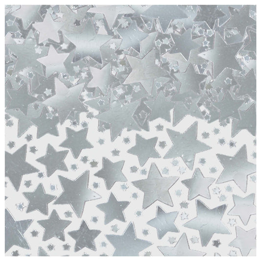 SILVER STAR CONFETTI