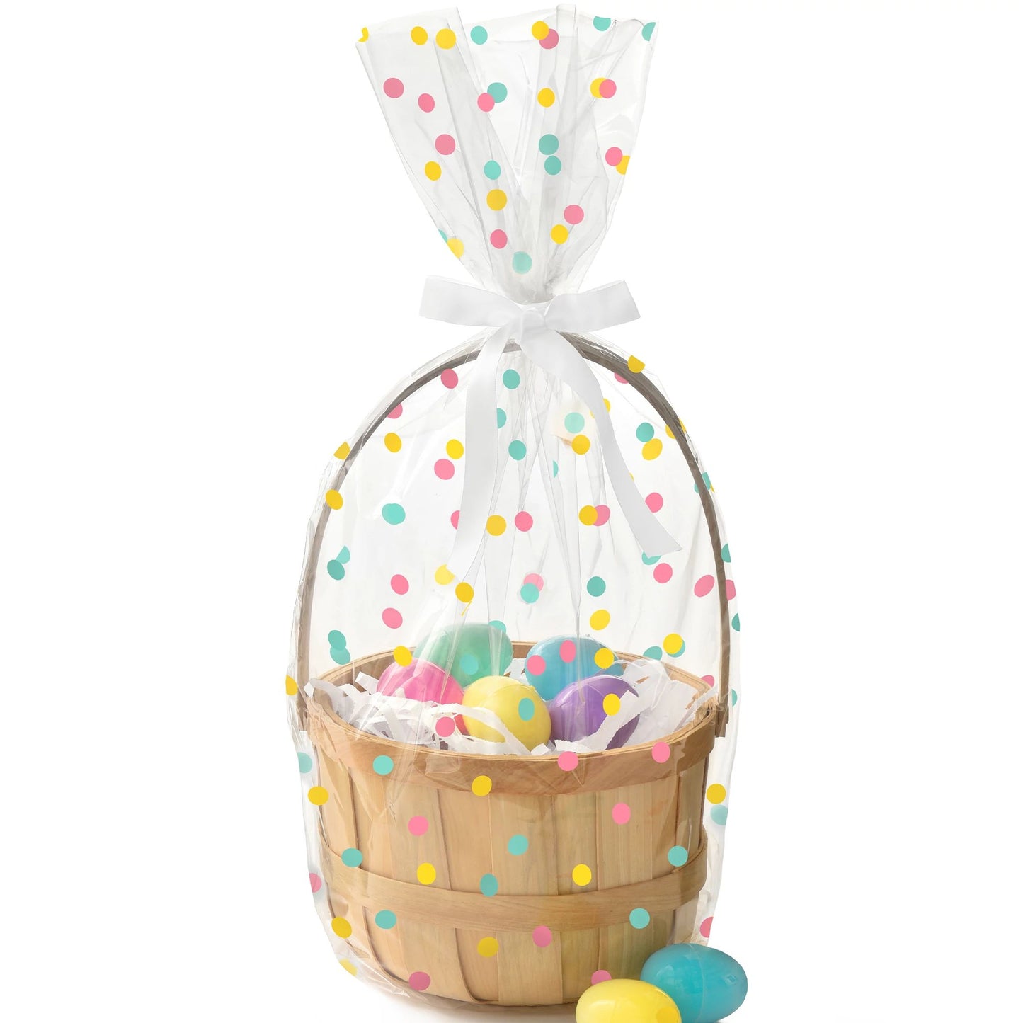 EASTER DOTS BASKET BAG
