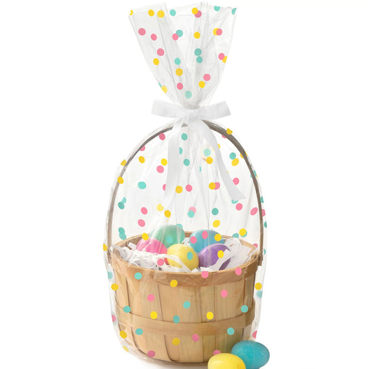 EASTER DOTS BASKET BAG