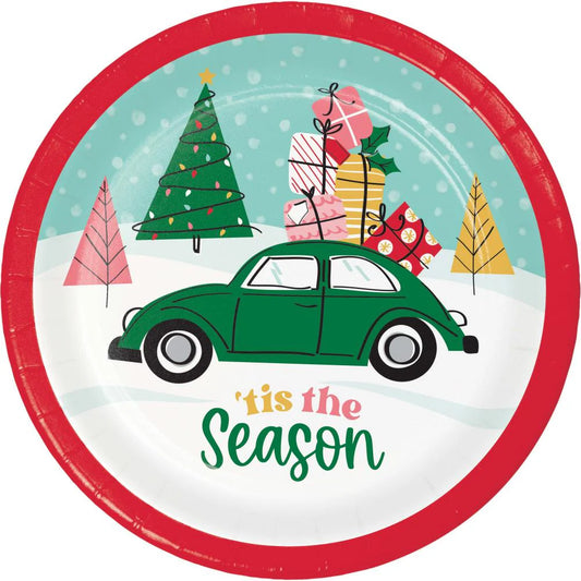 CHRISTMAS CARS 7" PPR PLATES