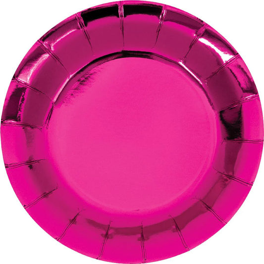 THINK PINK 7" FOIL PPR PLATES