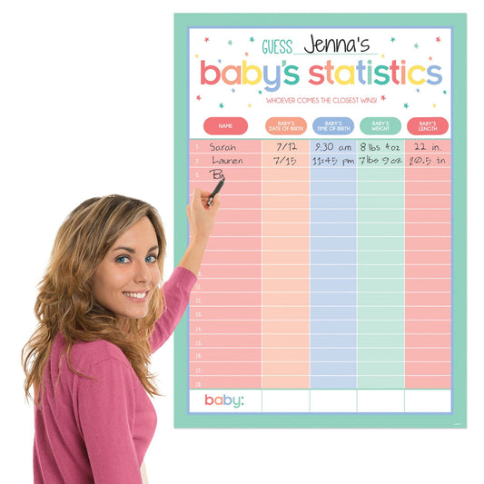 BABY SHOWER STATISTICS GAME