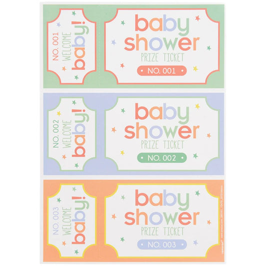 BABY SHOWER PRIZE TICKETS