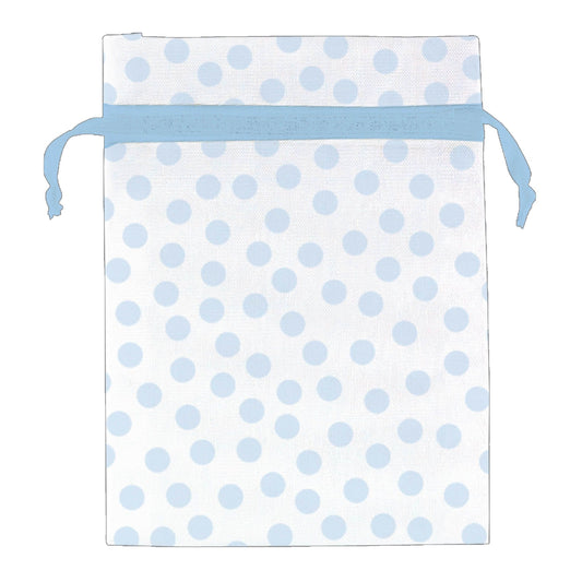 BLUE DOT ORGANZA BAGS