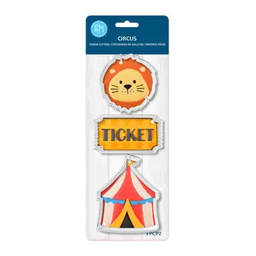 3 PC COOKIE CUTTER SET - CIRCUS