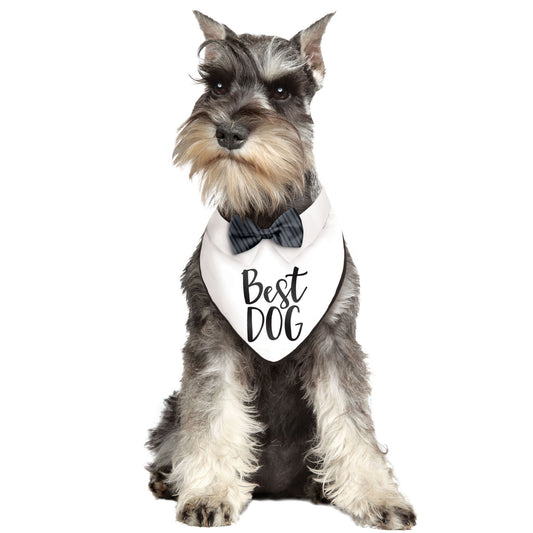 BEST DOG WEDDING BANDANA