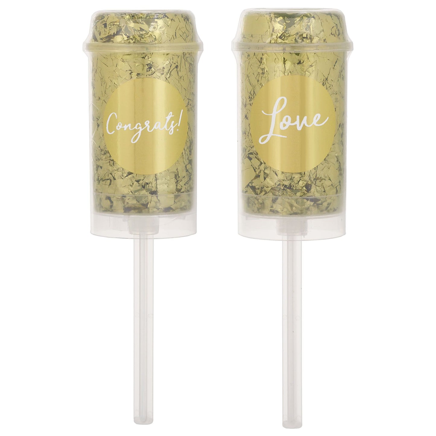 PUSH UP CONFETTI POPPER GOLD