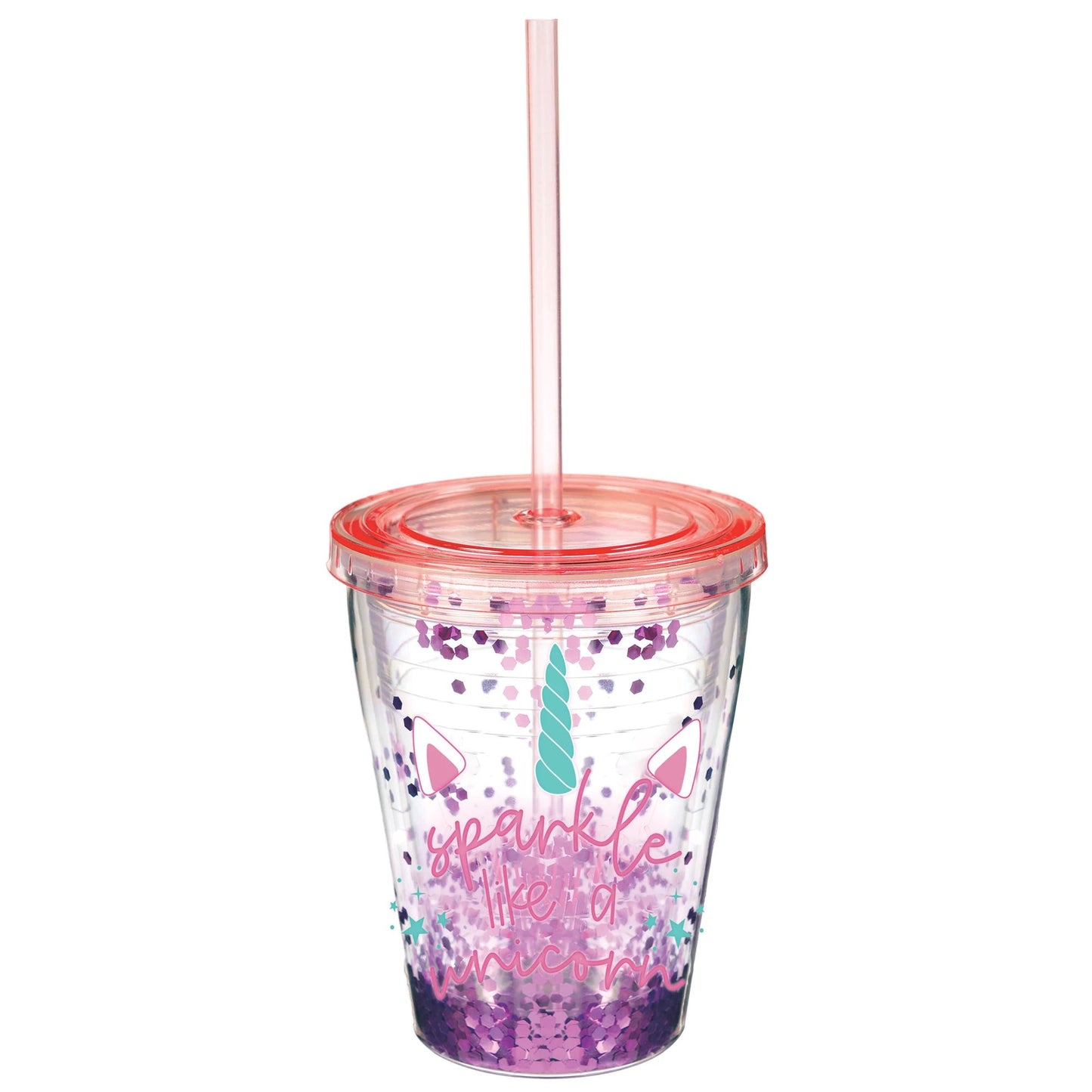 ENCH UNICORN  CONFETTI TUMBLER