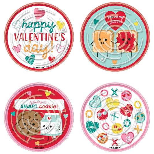 VDAY MAZE PUZZLES 12CT