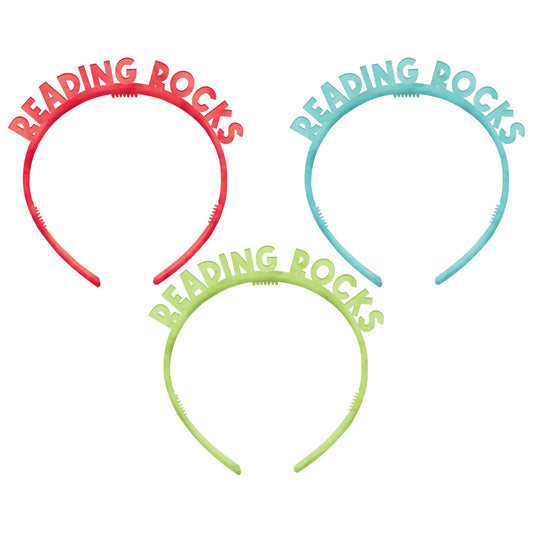 READING ROCKS HEADBAND 6CT