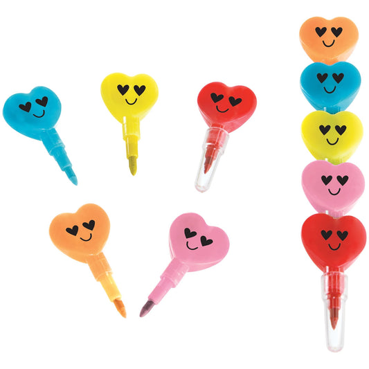 STACKING HEARTS CRAYONS
