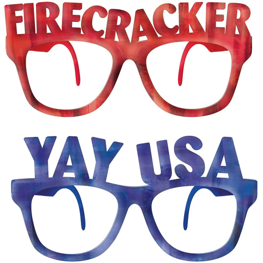 PATRIOTIC GLASSES 6CT