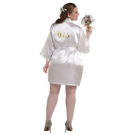 BRIDE'S ROBE PLUS SIZE