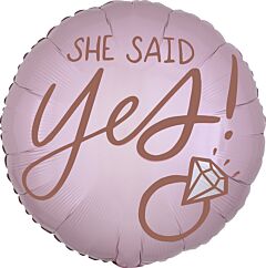 BLUSH WEDDING 18" MYLAR-PKG