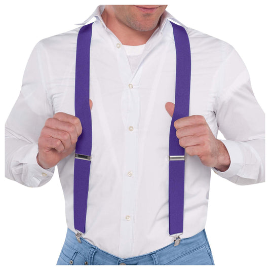 SUSPENDERS PURPLE